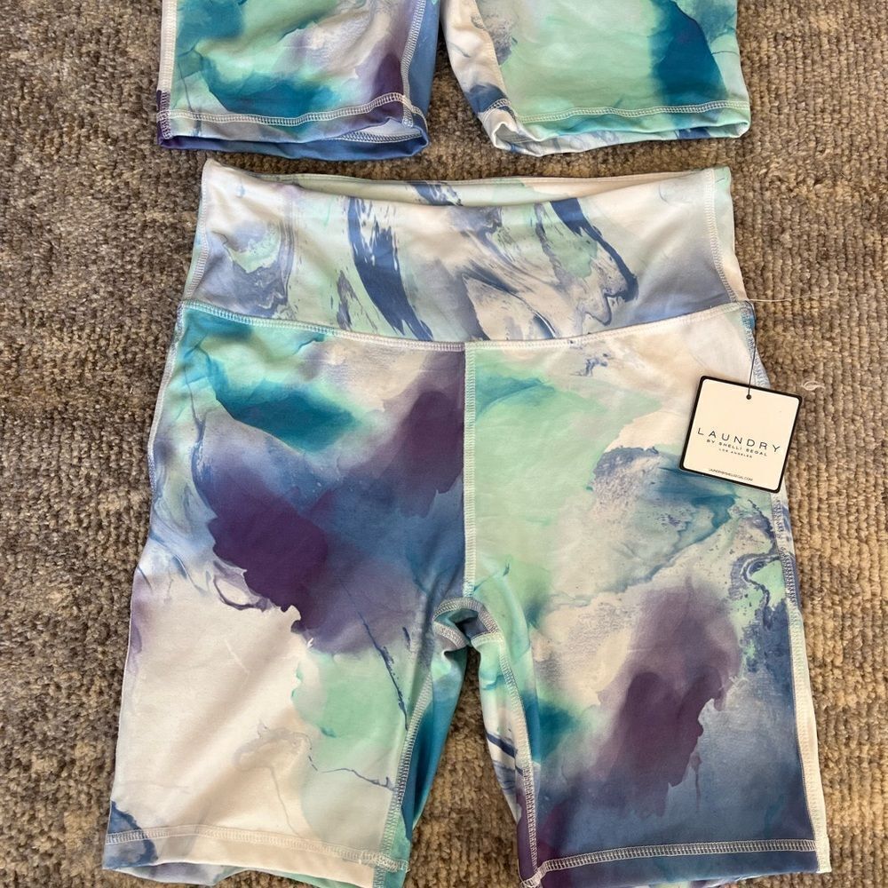 NWT LAUNDRY BY SHELLI SEGAL BIKER SHORTS SET OF 2 SIZE LARGE - Picture 4 of 6